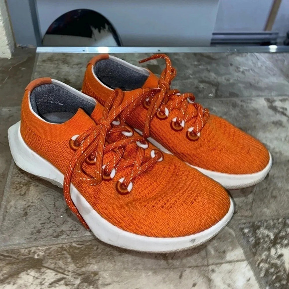 Womens Orange Allbirds Tree Dasher Style Running Lace Up Shoes Sneakers Size 6 - Picture 2 of 13